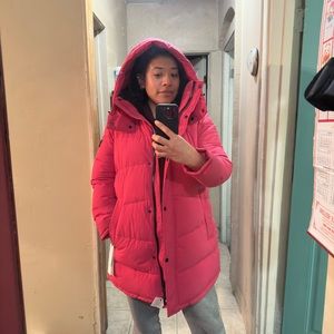 NWT Barbie Pink Calvin Klein Medium Insulated Trench Puffer Jacket